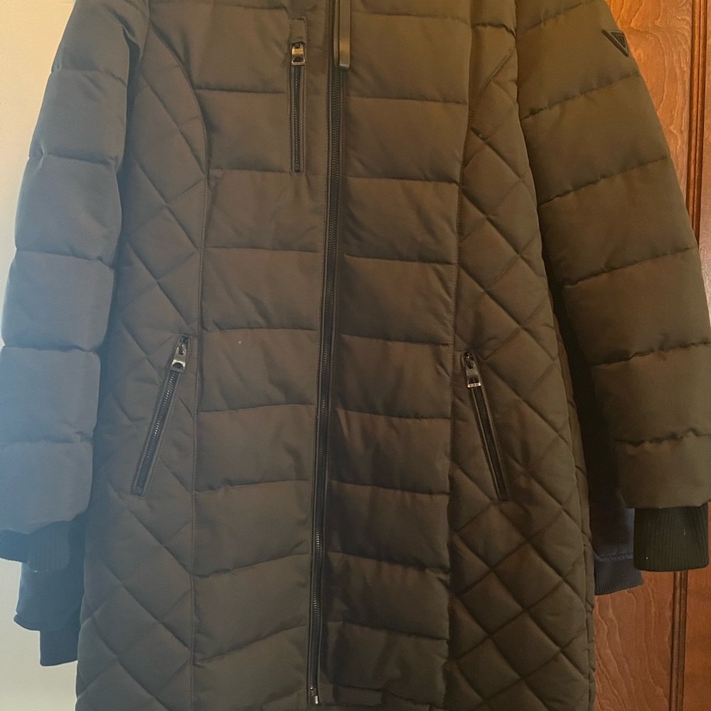 Guess Army Green Winter Coat